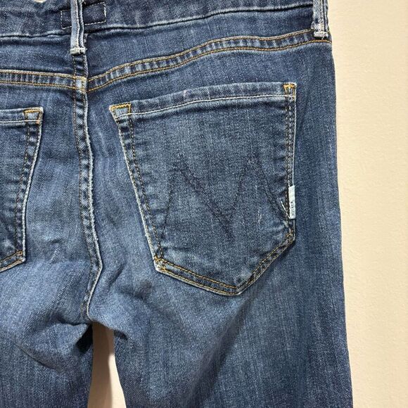 MOTHER Womens Size 26 Jeans Looker Flowers From the Storm Skinny Mid Rise - Picture 5 of 6